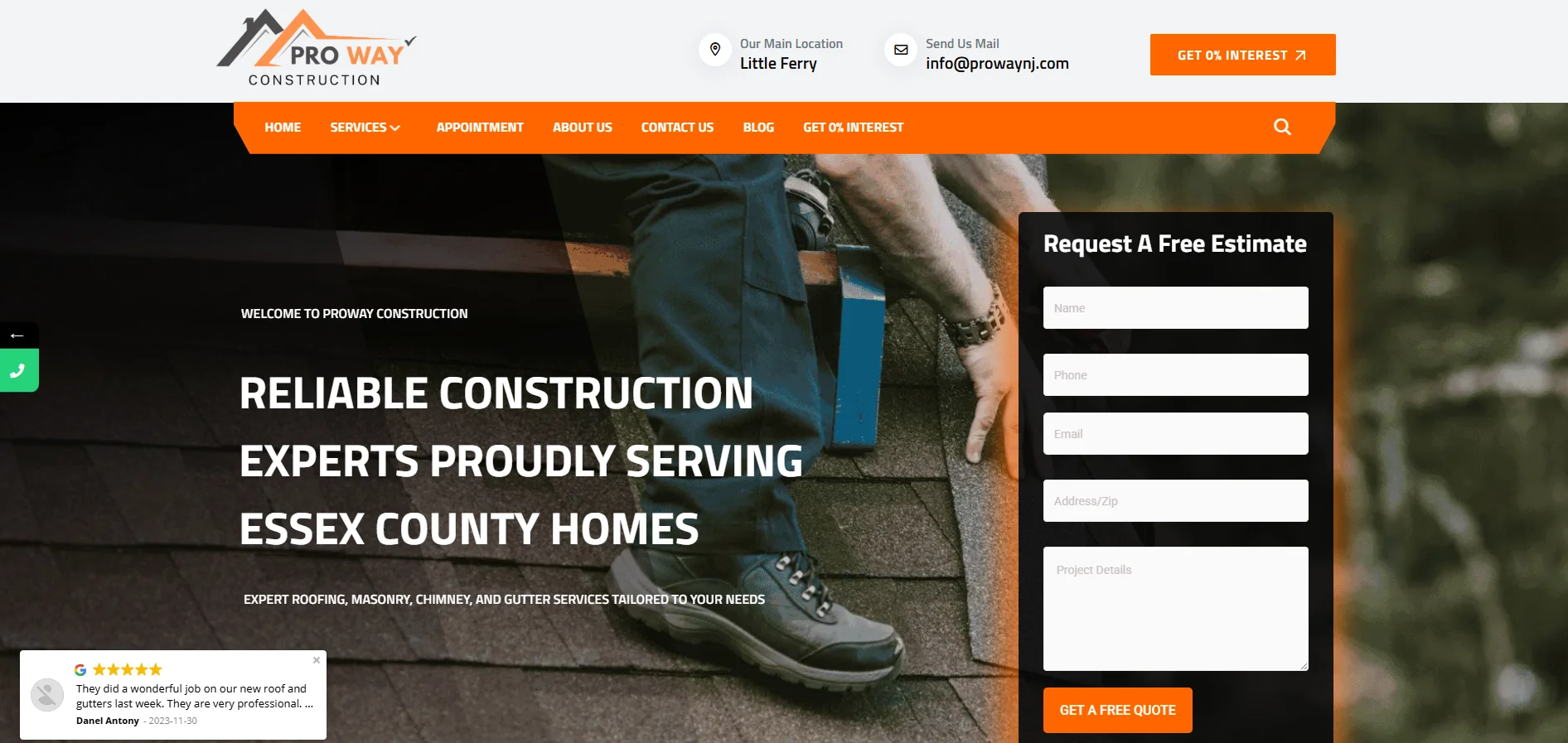 Roofing Repair in Essex County NJ